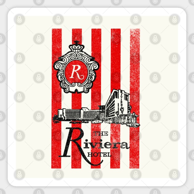 Retro Vintage Riviera Resort and Casino Las Vegas Sticker by StudioPM71